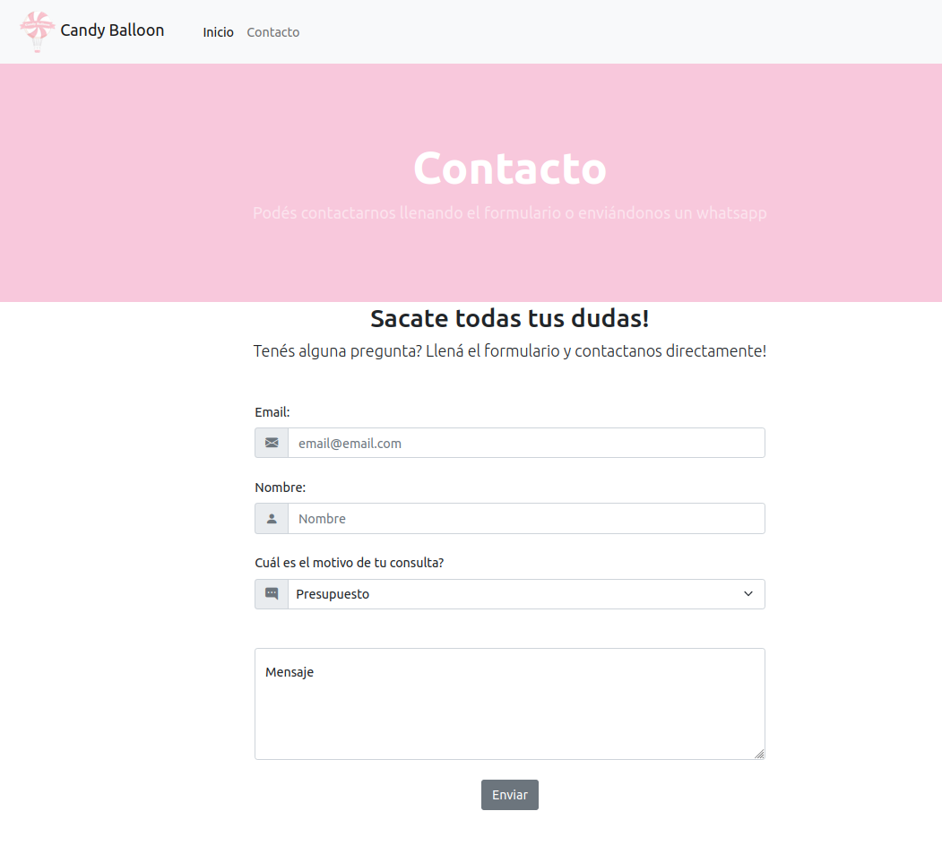 Contact page