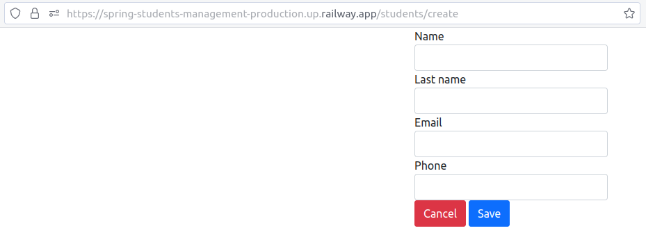 Create student